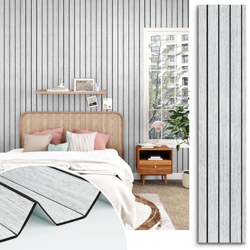 STICKEEP Wood Slat Panel for Interior Wall Decor Textured 3D Walls Paneling