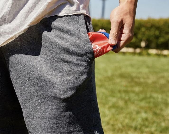 Wham-O Frisbee Pocket | Flugscheibe für unterwegs | sehr leicht & kompackt | faltbar für Jede Hosentasche | Strand und Park | für Kinder & Erwachsene