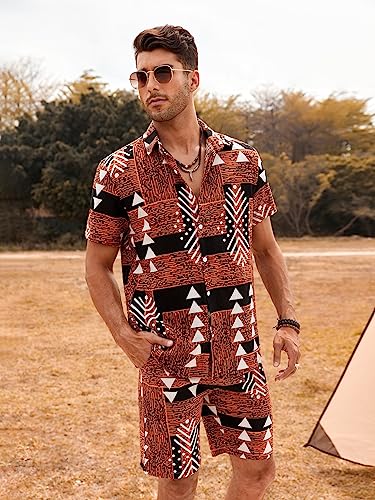 Image of DHRUVI Trendz Men Rayon Shirt | Casual Stylish | Printed | Half Sleeve | Foraml Shirts| Regular Fit | Summer Button Down
