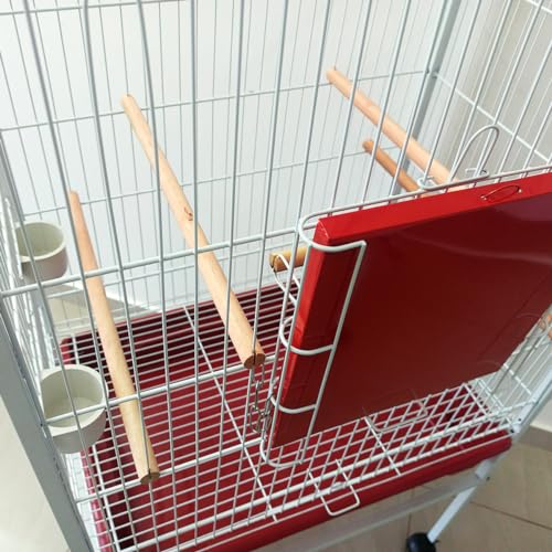 Viveiro Grande para Calopsita Papagaio Ringneck Aves Luxo (Vermelho)