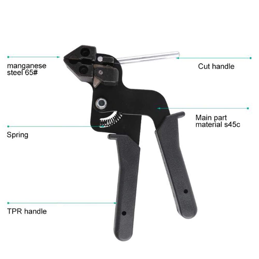 /G Pistola de sujeción de Cables de Acero Inoxidable para Brida de Cables Herramienta de sujeción de Bridas de Cables de Mano Herramienta de tensado de Bridas de Cables Herramientas de Paquete