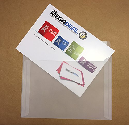 25 transparante enveloppen, C5 = 229 x 162 mm, zelfklevende strips, 100 g/m² - Afbeelding 3