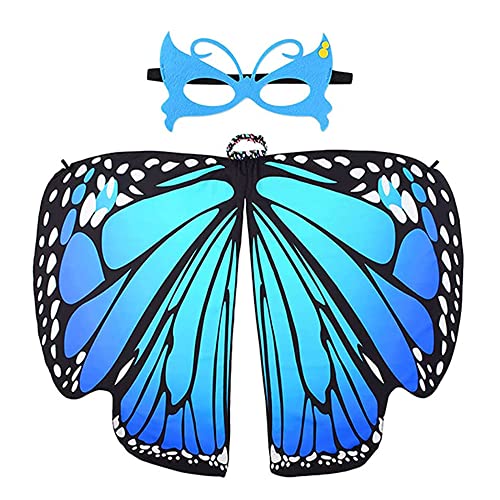Vlinder-cape, vlinderkostuum, set, vlinderkostuum, kinderen, vlindercape, kostuum, meisjes, voor meisjes, party, Halloween, Kerstmis, kostuum, cosplay, carnaval - Image 3