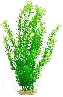 Saim 18" Tall Green Jardin Plastic Emulational Decorative Plant for Aquarium