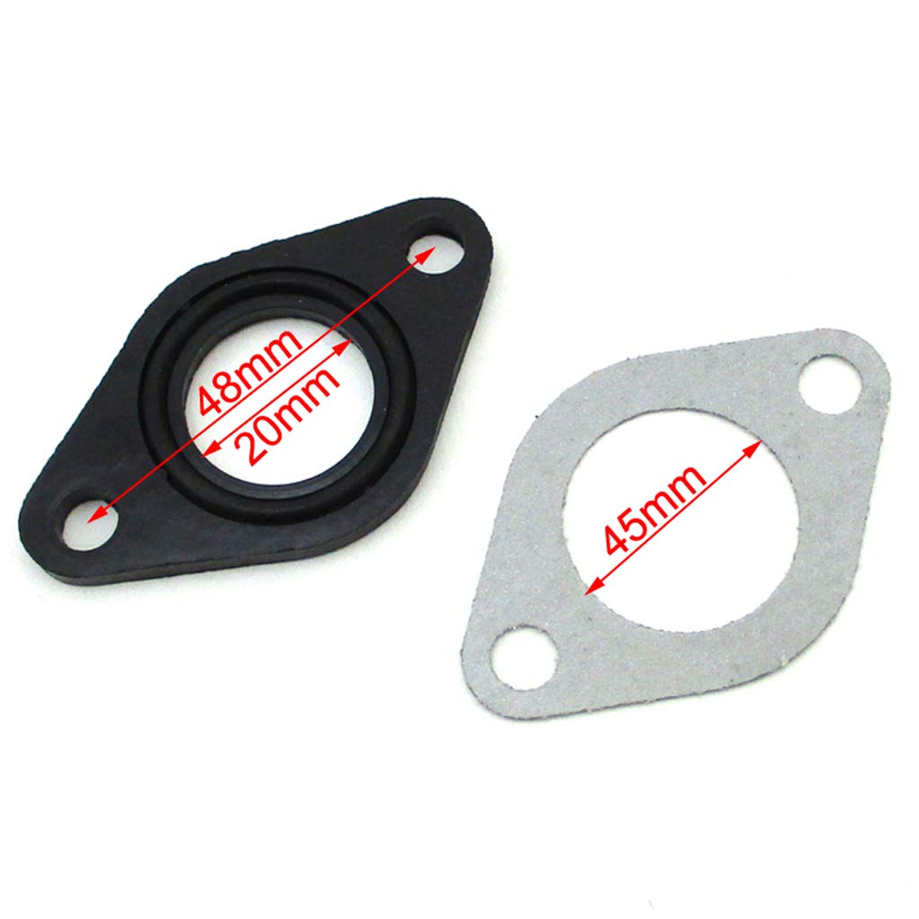 Joint Collecteur D'Admission Carburateur PZ19 - Adaptateur Caoutchouc Pour Moto 50cc 110cc 125cc, Pièce Robuste Et Étanchéité Parfaite