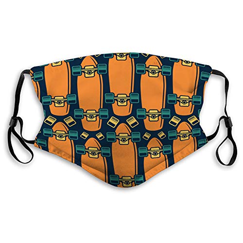 Dust Shield Washable and Reusable Mouth Shield Seamless Pattern with The Image of