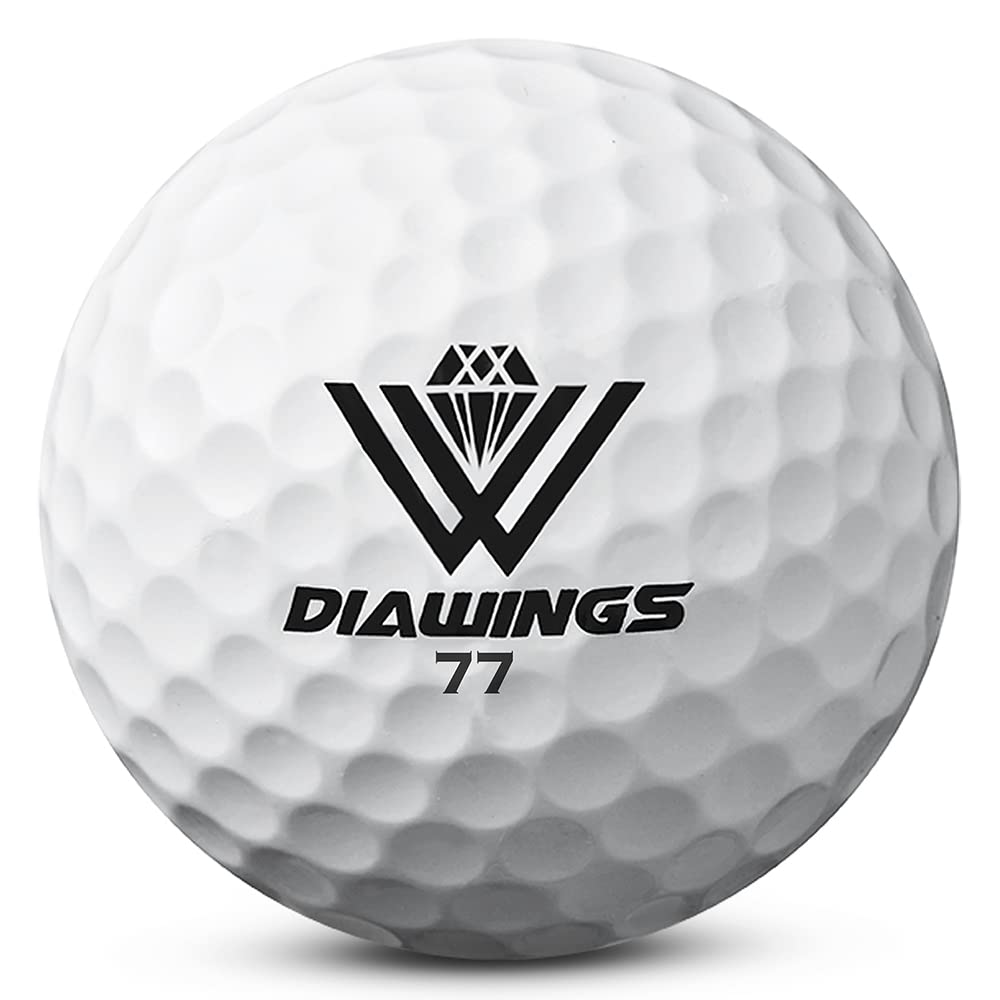Pelotas de Golf Distancia Maxima para máxima Distancia, Anti-Slice, Giro bajo, tiros Rectos | Media Docena X 2, 12 Bolas | Blanco, Rosa, Naranja, Amarillo