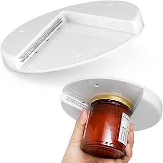 AMERTEER 3-in-1 Manual Can Opener for Seniors with Arthritis | Heavy Duty Handheld Tin Can, Bottle Opener | Under Cabinet Easy Grip Can Opener | Smooth Edge, Ergonomic Handle, Effort-Saving Design