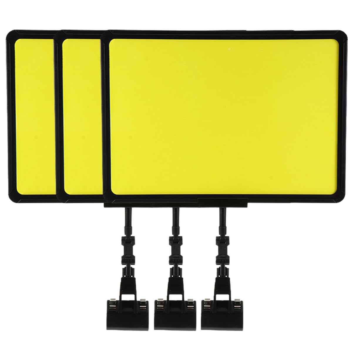 Giallo Portaetichette in ABS 3 Pezzi Prezzo con Clip per
