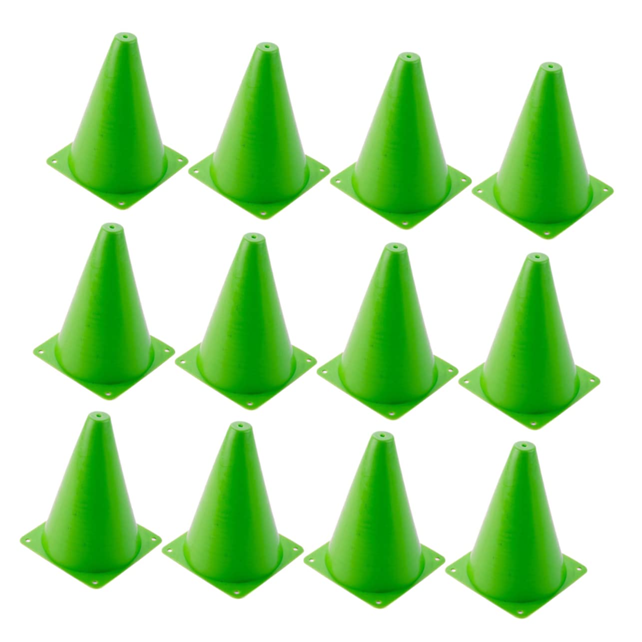 Totority 12 Pcs Football Training Cones Durable Brightly Colored Sturdy Plastic Cones Ideal for Soccer Practices