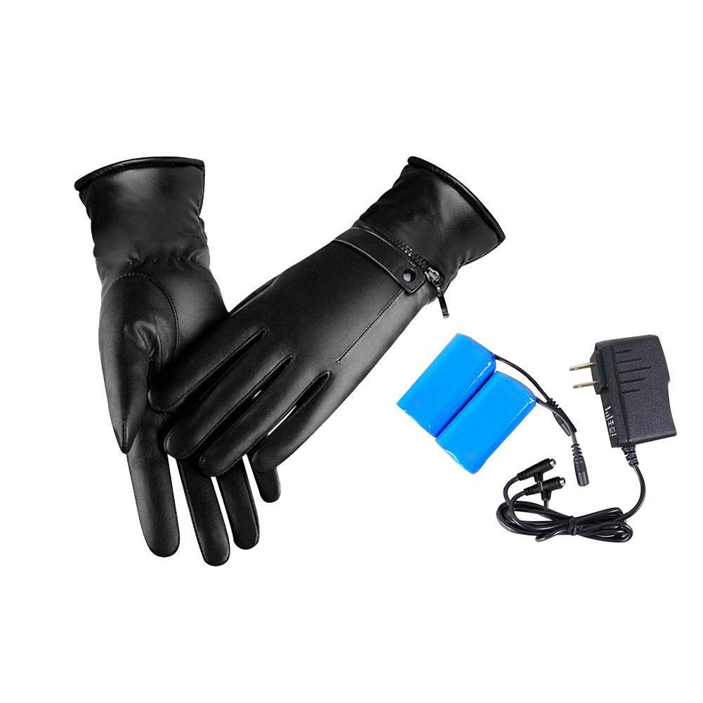 Gants chauffants en cuir imperméable de qualité supérieure CHEWYNP