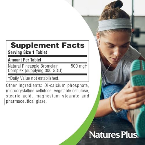NaturesPlus Chewable Bromelain Tablets