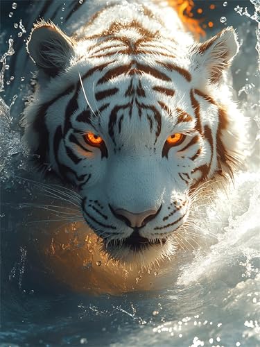 Pintar por numeros adultos kit de pintura al oleo de animales 90x120cm