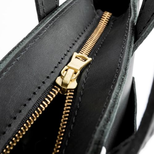 Image of Portland Leather Goods Mini Crossbody Tote Bag for Women - Handmade from the Finest Full-Grain Hides - Adjustable Strap