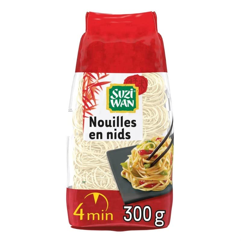 Suzuki Wan Fideos en Nest, 300 g, descubre el auténtico sabor de Asia en tu plato, 4 unidades