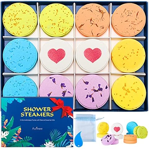 Aofmee Bombas de Ducha con Aceites Esenciales Cover