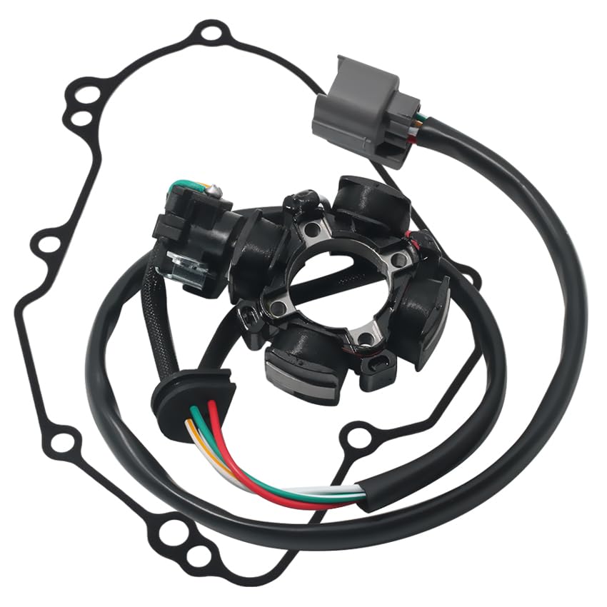 Stator Coil Rectifier Stator Gasket for Kawasaki 2006 KX450F KX450D6F,2007 KX450F KX450D7F,2008 KX450F KX450D8F Stator Coil Rectifier Stator Gasket Stator Coil 21003-0035 Stator Gasket 11061-0084
