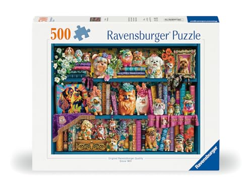 Rompecabezas Ravensburger Precious Porcelain Pups de 500 piezas | Diseño resistente y sin reflejos | Producto sostenible certificado FSC miniatura 2