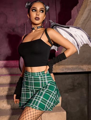 Avidlove Mini Skirt for Women Sexy Solid Ruffle Trim Lingerie Skirt Short High Waist Two Layer Hem Skirt - Image 7