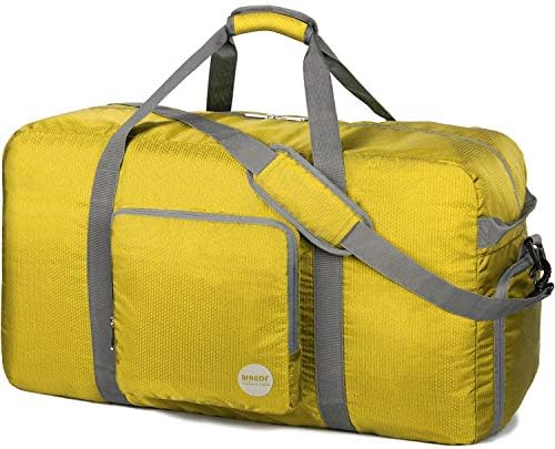 Foldable Duffle Bag 100L, Super Lightweight Travel Duffel for Luggage Sports Gym Water Resistant Nylon by WANDF