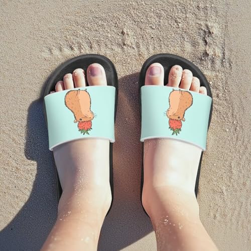 Image of Unisex Slides for Girls Boys Comfortable Slippers Slides Non-slip Shower Shoes House Fashion Thick for Indoor & Outdoor Gifts