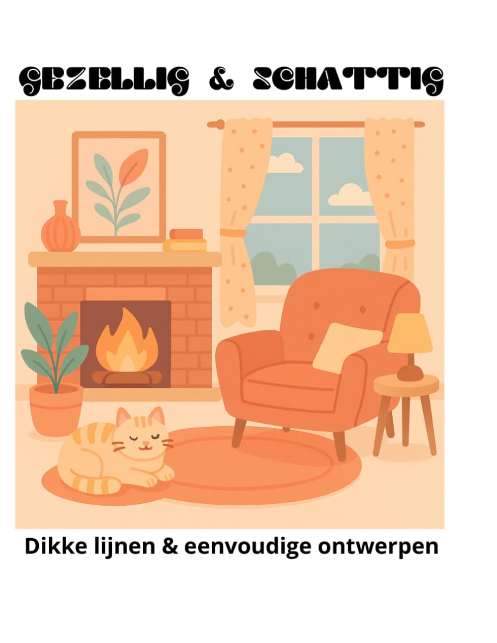 Cozy & Cute Kleurboek voor Volwassenen: Dikke lijnen en eenvoudige ontwerpen voor maximale ontspanning