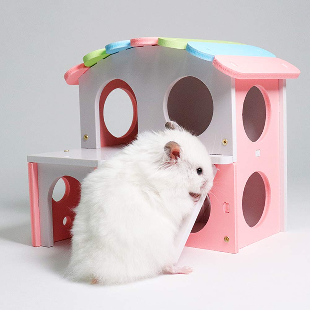 Amazon | ハムスター ハウス おもちゃ カラフルなハムスター ケージ