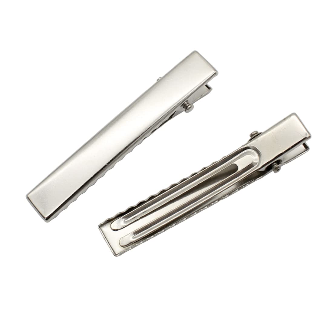 シルバー ヘアクリップ Amazon.co.jp: hana87【40個入り】ヘアクリップ [シルバー 色][60mm