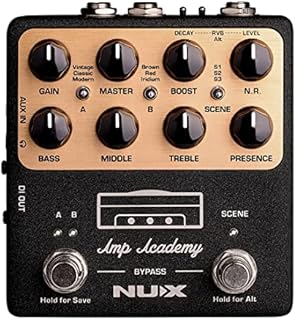 NUX NGS-6 Amp Academy Amp Modeler Guitar Pedal 1024 Samples IR, 3rd Party IR Loader