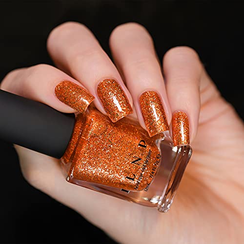 Image of ILNP Trick or Treat - Vivid Orange Holographic Ultra Metallic Nail Polish