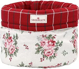 GreenGate COTBRBCHN0102 Charline koszyk na pieczywo biały 21 cm (1 sztuka)