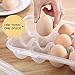XBY-US 4 Pack Covered Egg Holders,Egg Holder For Refrigerator,travel egg Storage Container,Plastic Refrigerator Egg Trays,camping egg box,Deviled Egg Tray Carrier with Lid Fits 18X4 Eggs(72 Eggs)
