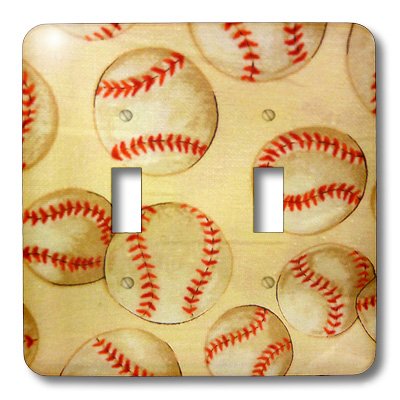 Fever-base-ball plaque double interrupteur pour remplacer cache abîmé