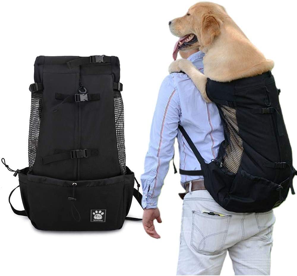 Zaino portante per Cani per Piccoli e Medi Animali Domestici | Pacco Regolabile Frontale Borsa sicura Completamente ventilata per Viaggi