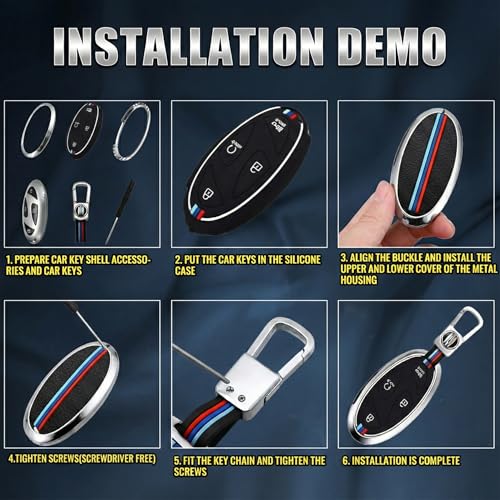 Image of Metalyx SILVER CHROME Car Key Fob Cover for HYUNDAI NEW VENUE 2026 | 2025 Facelift - HX5 to HX10 & N-Line | METAL Smart KEY Case with Silicone | Anti Scratch | Fingerprint Resistant | Drop-Protected