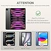 OMOTON PAPERSENSE Paper Screen Protector for iPad Pro 12.9 Inch, 6/5/4/3th (2022/2021/2020/2018), Matte Glass with Easy Install Dust-free Tray, Apple Pencil Support, Paper-feel, Anti-glare, 2 Pack