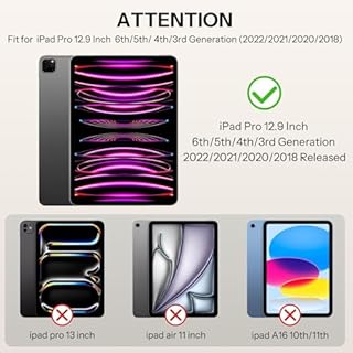 OMOTON PAPERSENSE Paper Screen Protector for iPad Pro 12.9 Inch, 6/5/4/3th (2022/2021/2020/2018), Matte Glass with Easy Install Dust-free Tray, Apple Pencil Support, Paper-feel, Anti-glare, 2 Pack