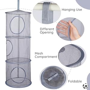 Basumee Stuffed Animals Net or Hammock 2 Pcs Stuffed Animals Storage Toy Net Hammock for Stuffed Animals Organizer Mesh Hammock Kids Girls Room Decor, Gray, 3 Tiers Basumee Stuffed Animals Net or Hammock 2 Pcs Stuffed Animals Storage Toy Net Hammock for Stuffed Animals Organizer Mesh Hammock Kids Girls Room Decor Gray 3 Tiers