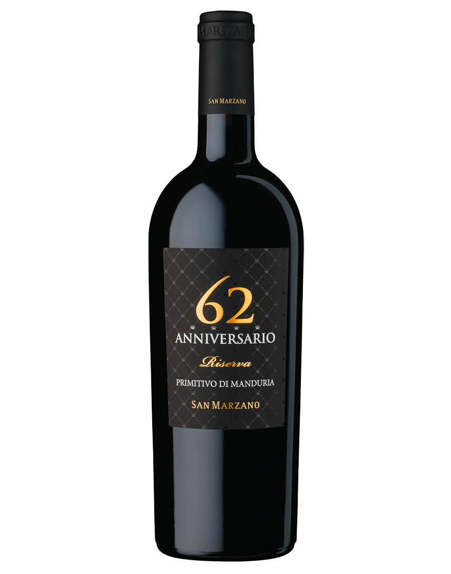 San Marzano Primitivo di Manduria 62 Anniversario Riserva DOP 2019 (1 x 0,75 l)