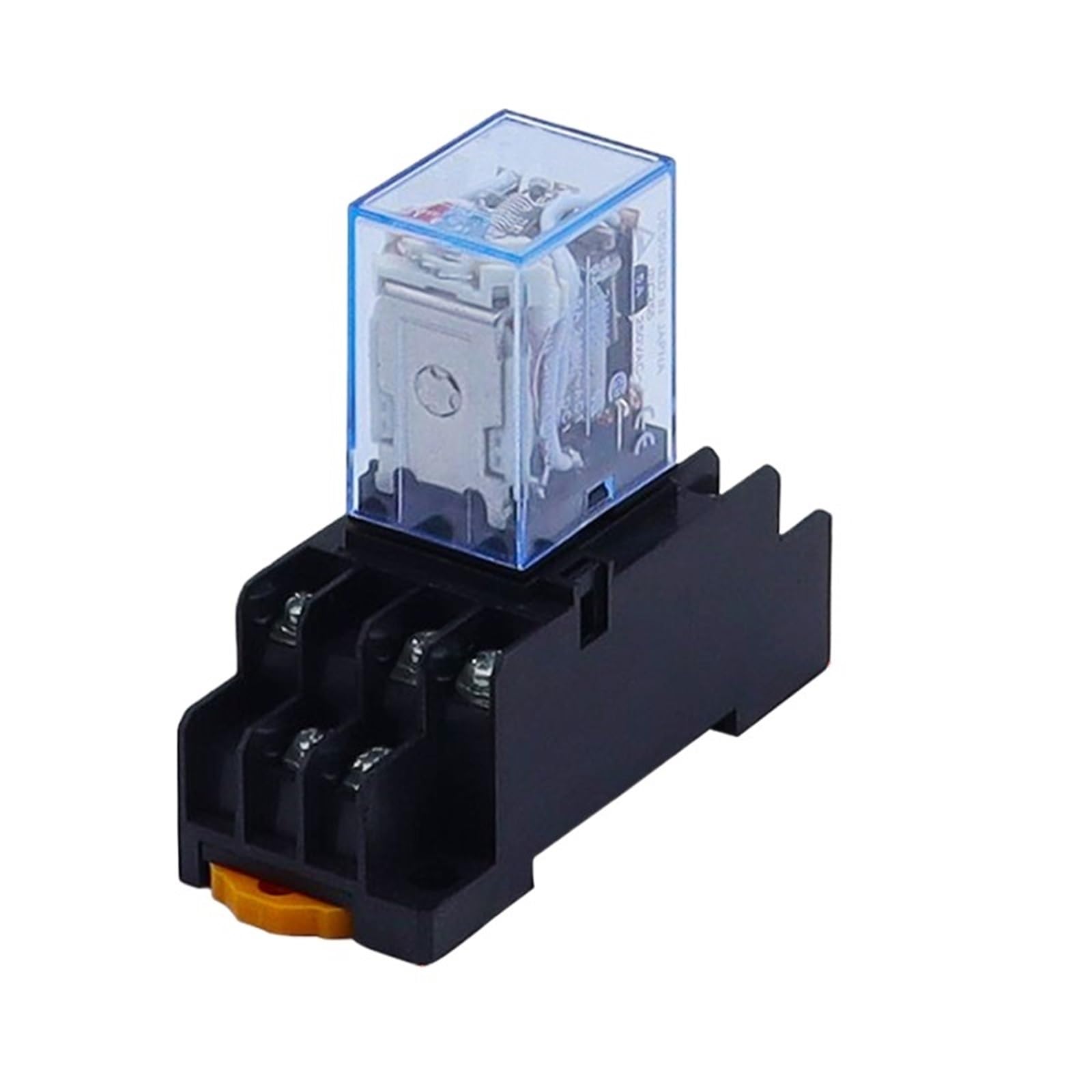 Juego de 10 relés MY3NJ HH53P 3NO3NC con base de zócalo, bobina, interruptor de relé electromagnético mini general, LED, CA 110/220 V, CC 6/24 V(AC,48V)