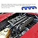 Ohleats 12 PCS Spark Plug Wire Separator, 7mm 8mm 8.5mm 8.8mm Spark Plug Branch Clamp, Car Engine Spark Plug Separators, Vehicle Ignition Wire Separators Holder, Car Accessories (Blue)
