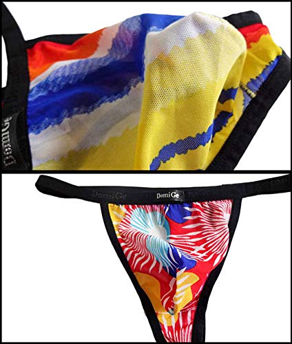 Zegoo Men's Thong Underwear Low Rise Bikini T-Back G-String Briefs #TOP3