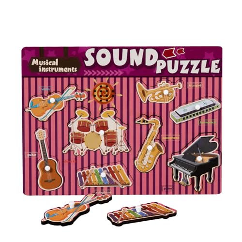 Rompecabezas de sonido contra el aburrimiento: puzzle de madera interactivo infantil