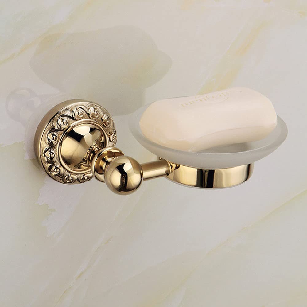 Juego de Accesorios de baño portaescobillas de Inodoro Gancho para Batas Accesorios de baño Antiguos Productos de baño montados en la Pared, jabonera