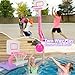 Toddler Girl Basketball Hoop Indoor Pink Adjustable Mini Basketball Goal with Ball Pump for Outdoor Poolside Toys Backyard Game Outside Basketball Toy for Kids Age 3-5 6 7 4-8 Birthday Gift