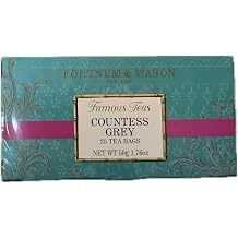 Fortnum and Mason Countess Grey Tea 25 Bags 2002119 50g 1.76oz 1 Pack | Cellophane Sealed Box | Enveloped Teabags