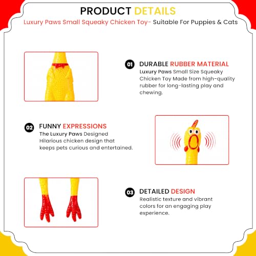 Image of Hen Chicken Squeaky Dog Toy - Large Pack of 1