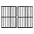 Enamel Cast Iron Cooking Grates for Weber Spirit 200 Series (Without Front-Mounted Control Panel), Spirit 500, Genesis Silver A Gas Grills (Dims:15 X 11 1/4" Each Unit, 15 X 22 1/2" for 2 Units)