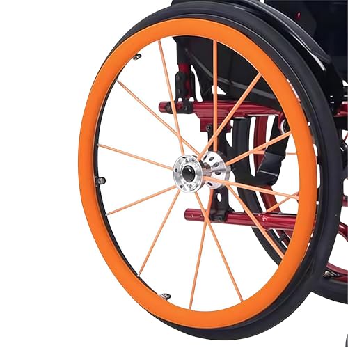 Fundas para llantas de silla de ruedas, agarres de silicona antideslizantes para una mayor tracción y protección, ideal para un mejor agarre del anillo de empuje de la mano