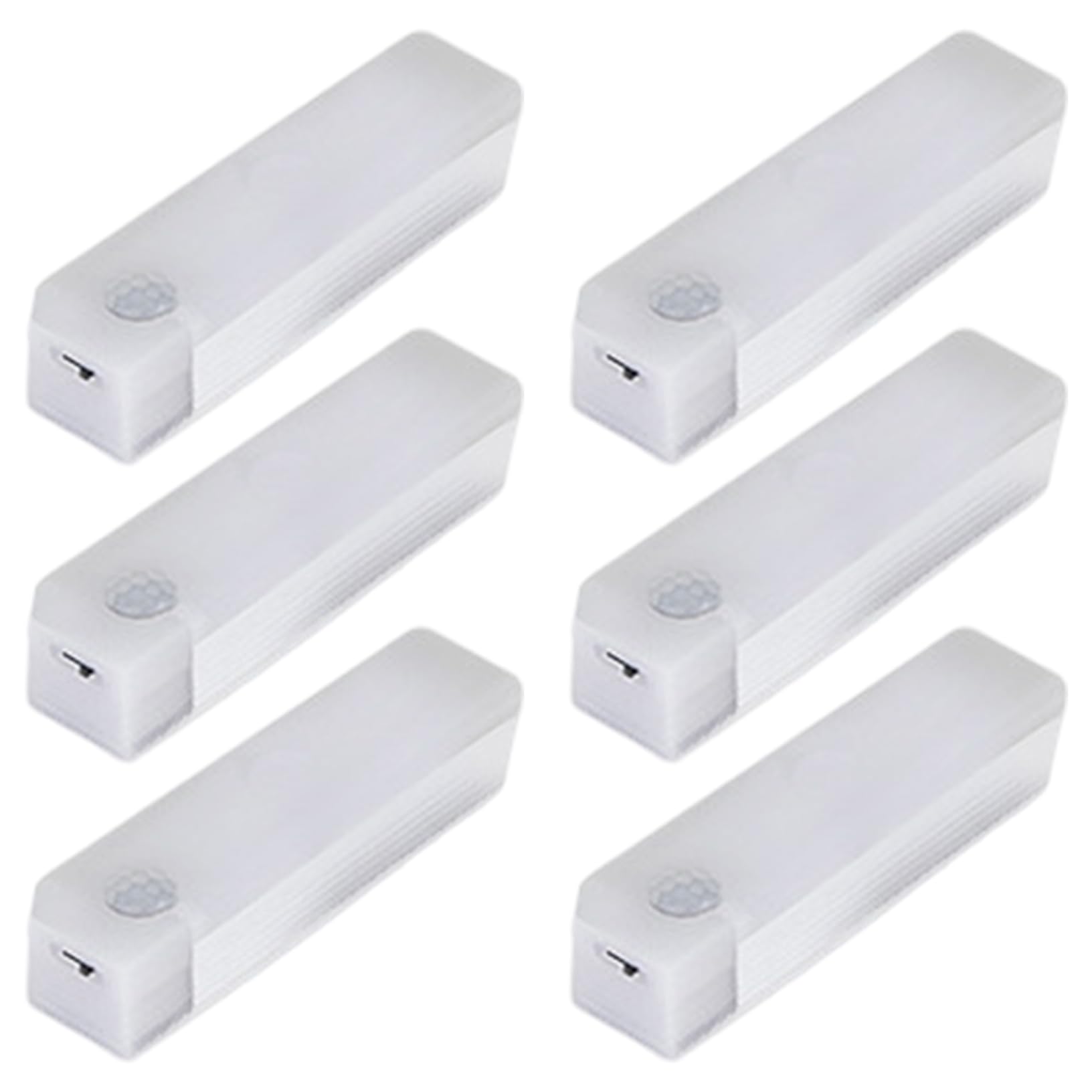 Xoeryoy 6PCS Magnetic Rechargeable LED Lights 4 Inch Dimmable Motion Sensor Light Indoor for Closet Under Cabinet Kitchen Counter Warm White